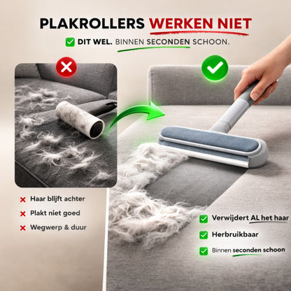 CleanBrush Pro – 3-in-1 Tierhaarentferner für ein vollständig haarfreies Zuhause