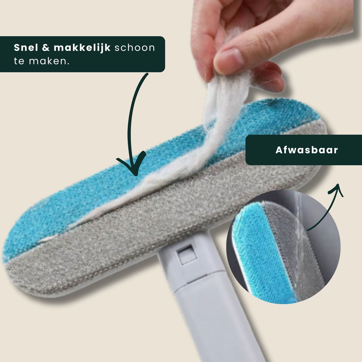 CleanBrush Pro – 3-in-1 Tierhaarentferner für ein vollständig haarfreies Zuhause