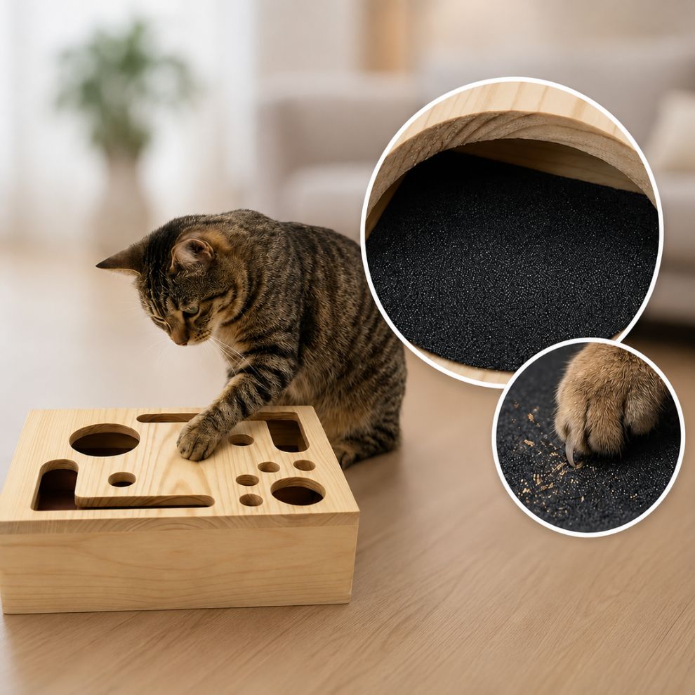 PawScratch | Interaktive Kratz- & Krallenpflegebox für Katzen