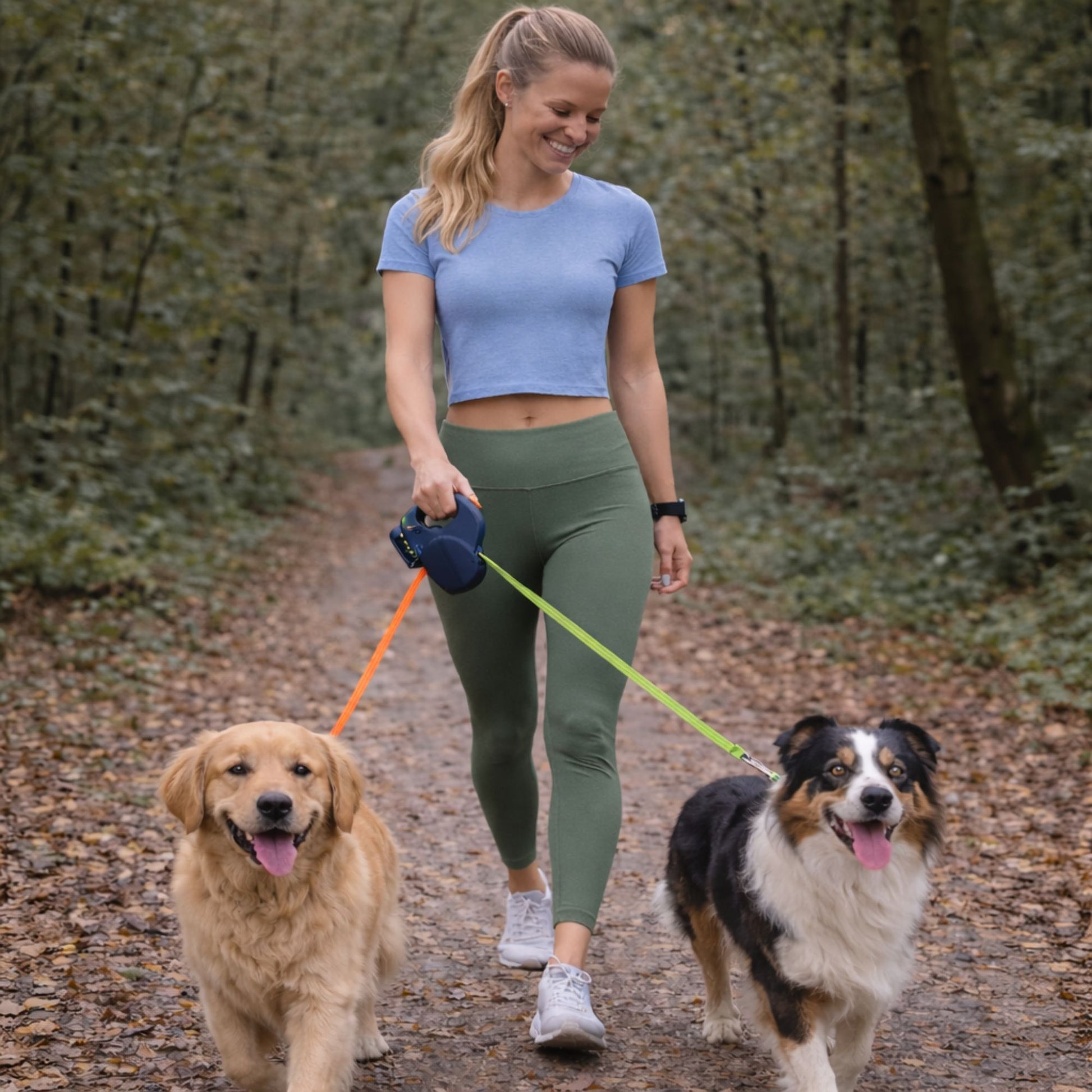 Hondenlijn voor 2 honden