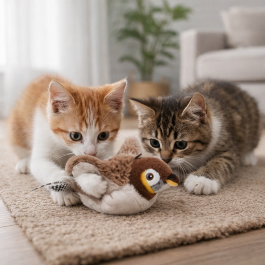 PawFly – Bewegliches Jagdspielzeug für Katzen