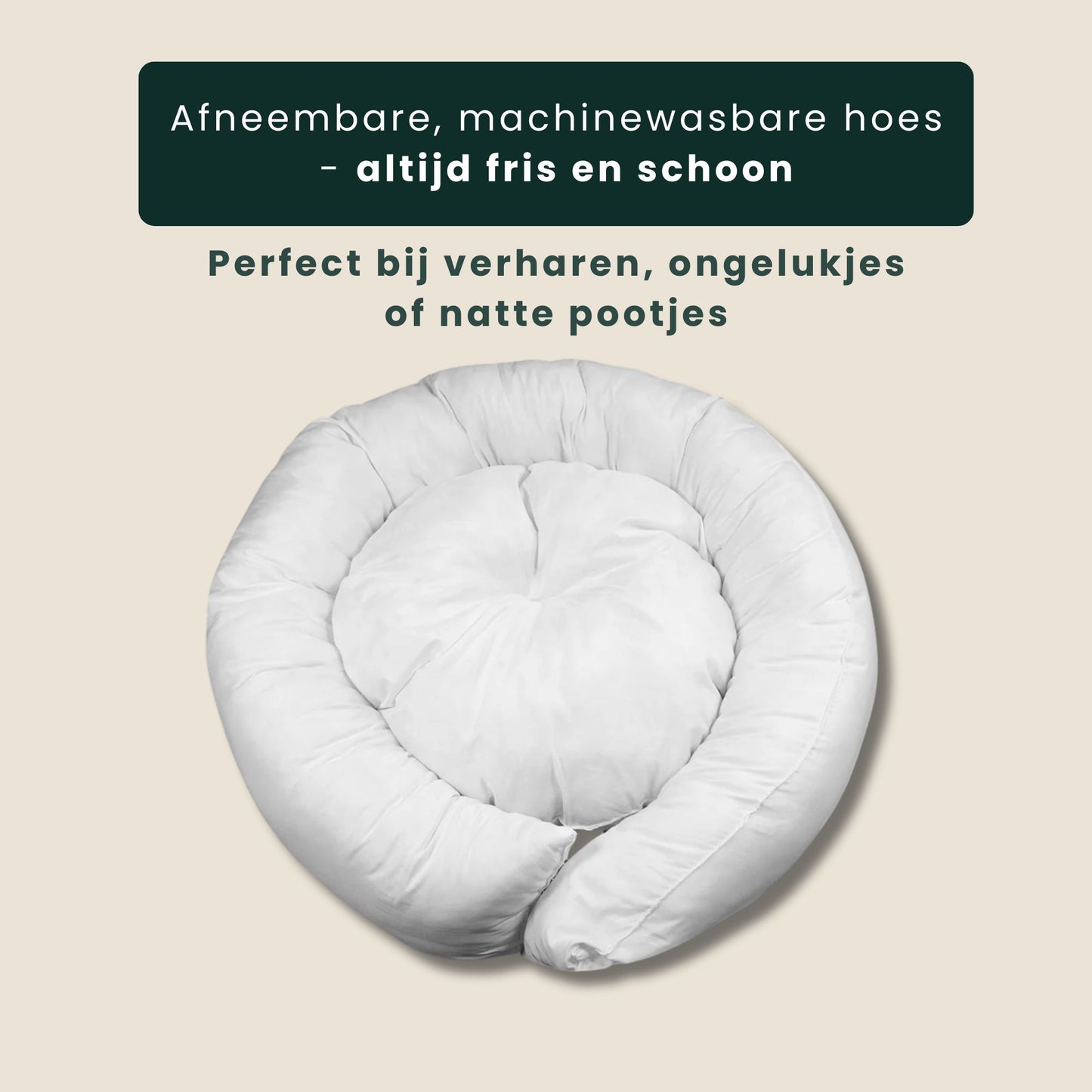 PawNest orthopedische honden en kattenmand afneembare machinewasbare hoes