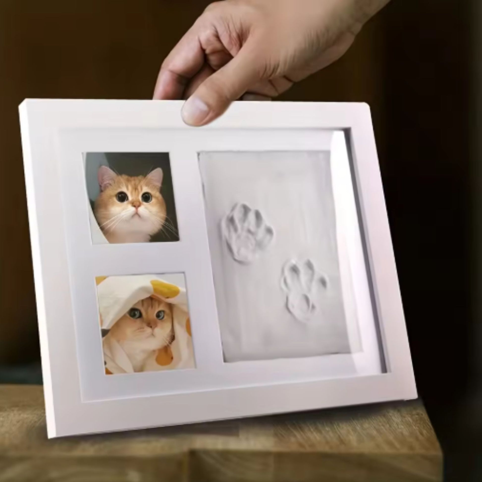 Pootafdruk schilderij hond maken met foto’s