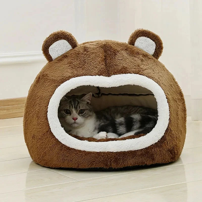 Pluche schuilmand voor kat
