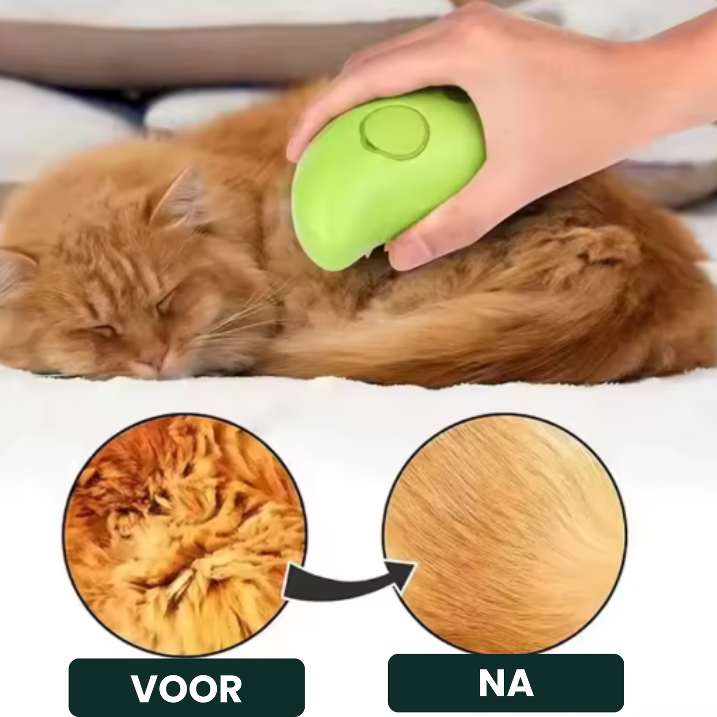 SteamBrush Lite | Kompakte Dampfbürste für Hunde & Katzen